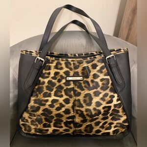 NWOT Nine West Leopard Print Tote Bag